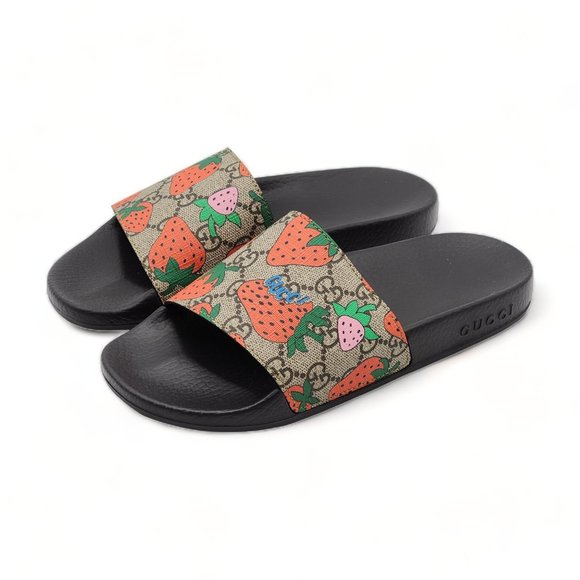Gucci Strawberry Slides - Picture 2 of 6